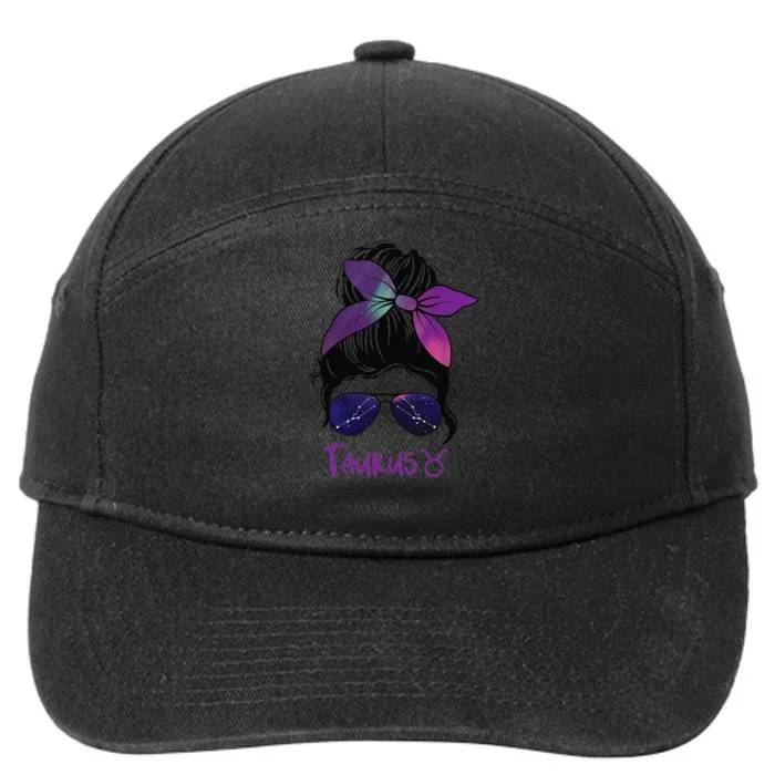 Taurus Birthday Taurus woman Zodiac Constellation 7-Panel Snapback Hat