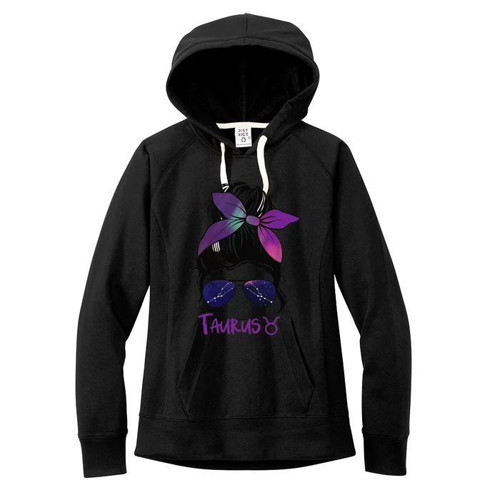 Taurus Birthday Taurus woman Zodiac Constellation Women's Fleece Hoodie