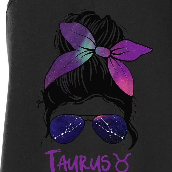 Taurus Birthday Taurus woman Zodiac Constellation Women's Racerback Tank