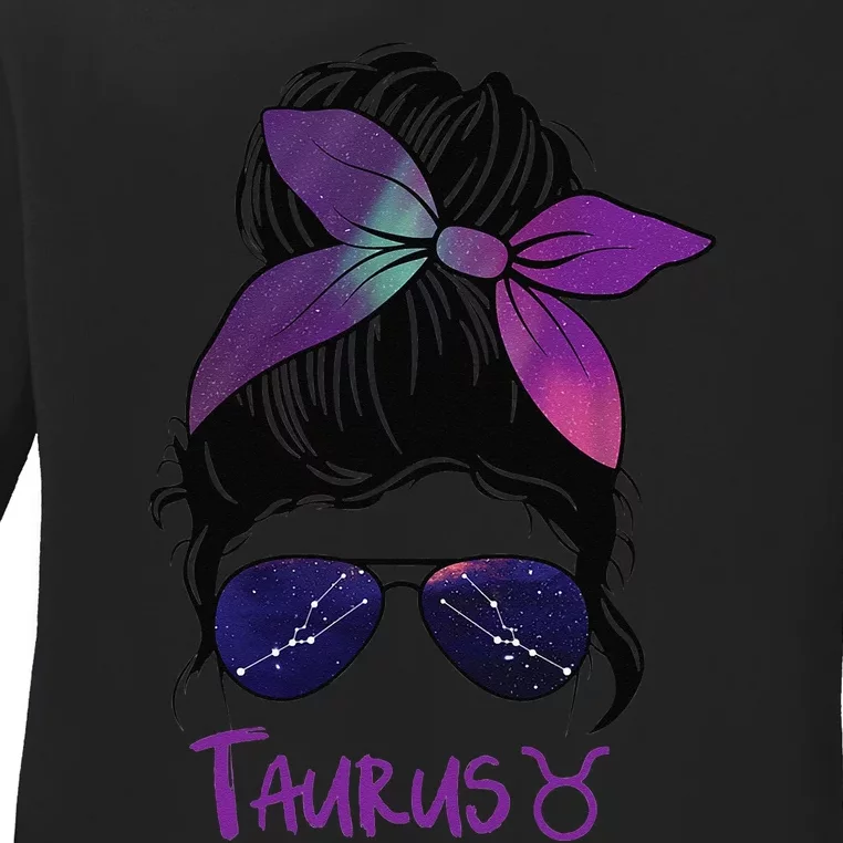 Taurus Birthday Taurus woman Zodiac Constellation Ladies Long Sleeve Shirt