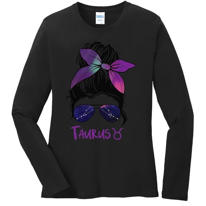 Taurus Birthday Taurus woman Zodiac Constellation Ladies Long Sleeve Shirt