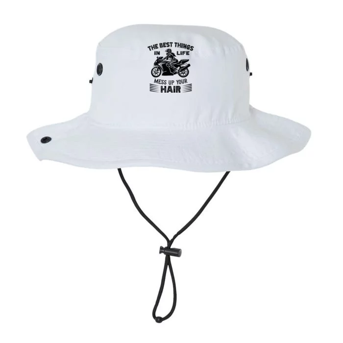 The Best Things In Life Mess Up Your Hair Motorcycle Wos Legacy Cool Fit Booney Bucket Hat