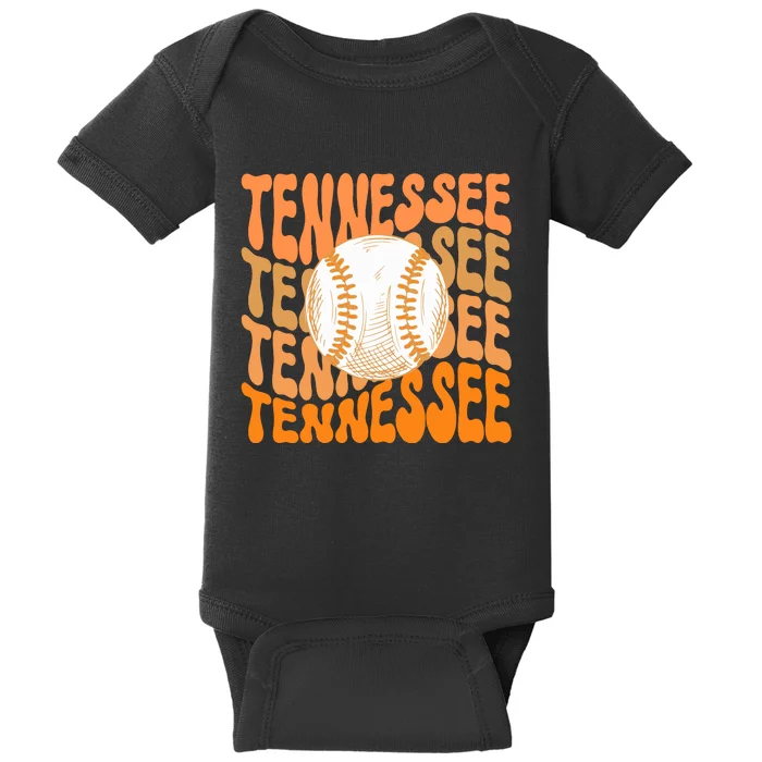 Tennessee Baseball Baby Bodysuit