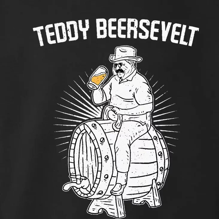 Teddy Beersevelt Theodore Roosevelt Beer 4th Of July Party Toddler Hoodie