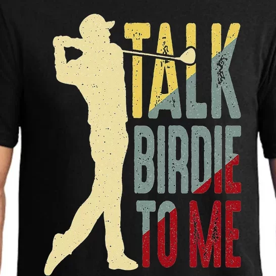 Talk Birdy To Me Golf Funny Saying Golfing Pajama Set