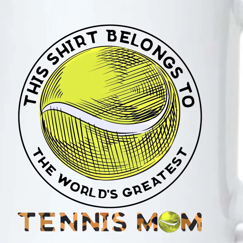 This Belongs To Tennis Mom Tennis Game Tennis Mom Gift Black Color Changing Mug