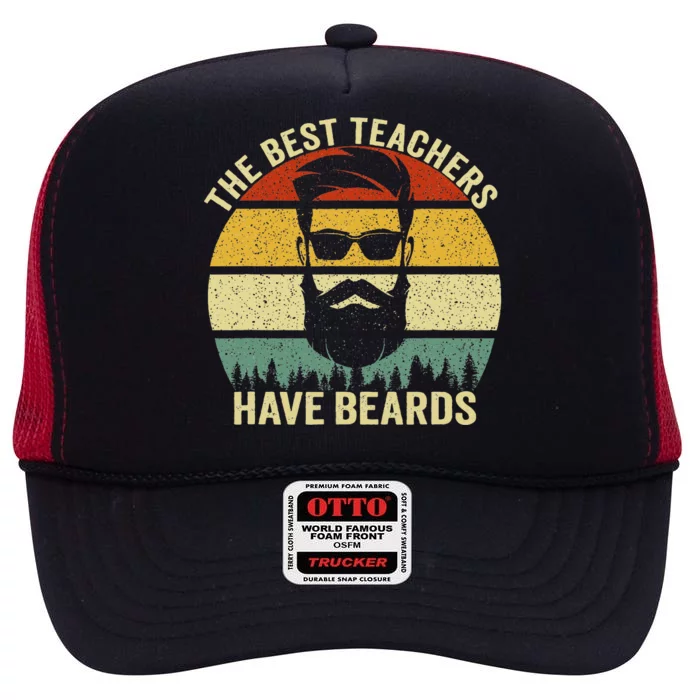 The Best Teachers Have Beards High Crown Mesh Trucker Hat