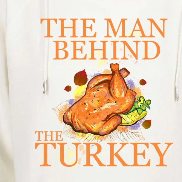 The Behind The Turkey Funny Thanksgiving Family Great Gift Great Gift Womens Funnel Neck Pullover Hood