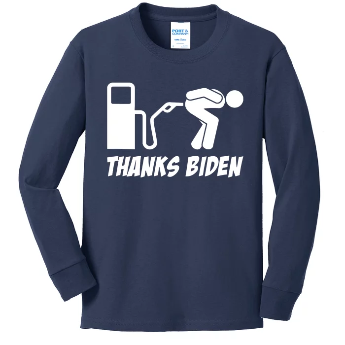 Thanks Biden Kids Long Sleeve Shirt