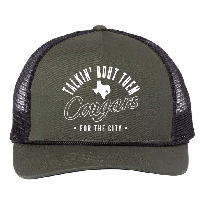 Talkin Bout Them Cougars From The City Retro Rope Trucker Hat Cap