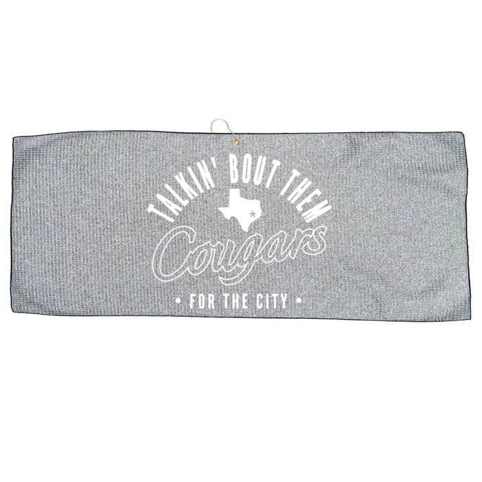 Talkin Bout Them Cougars From The City Large Microfiber Waffle Golf Towel