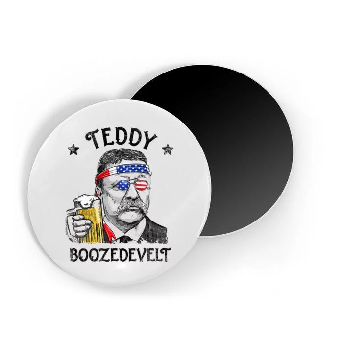 Teddy Boozedevelt Theodore Roosevelt 4th Of July Magnet