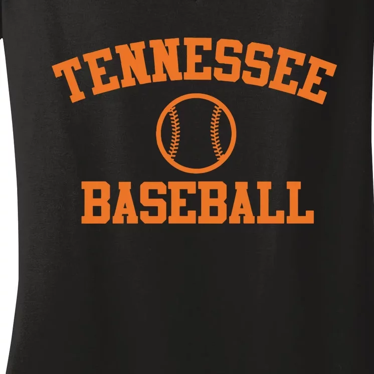 Tennessee Baseball Women's V-Neck T-Shirt