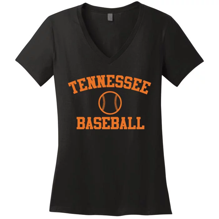 Tennessee Baseball Women's V-Neck T-Shirt