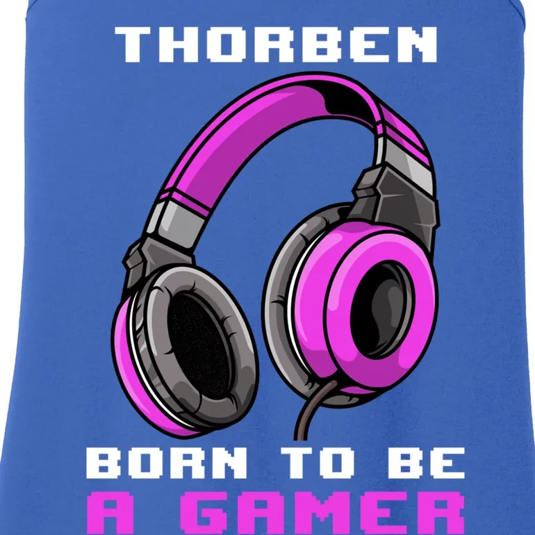 Thorben Born To Be A Gamer Personalized Cute Gift Ladies Essential Tank