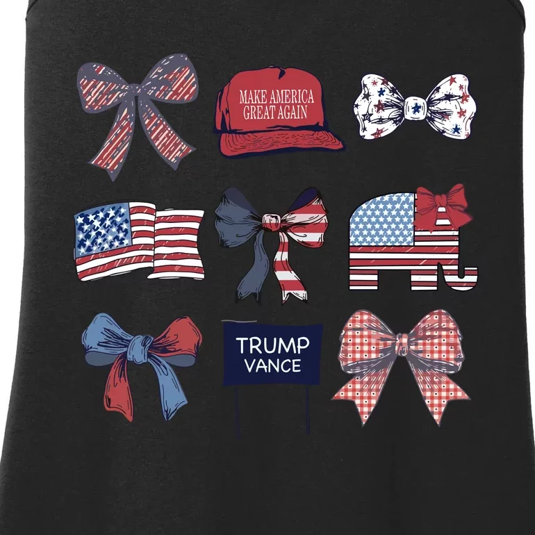 Trump & Bows Trump Vance 2024 Presidential Ladies Essential Tank