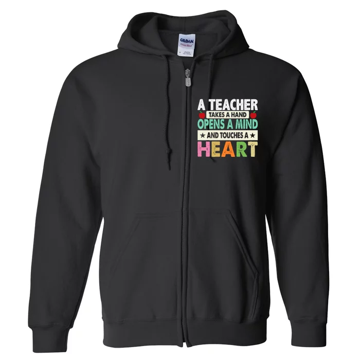 Teacher Back To School Inspiration Full Zip Hoodie