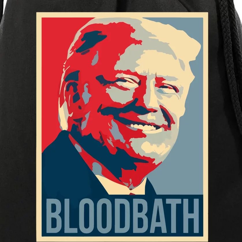 Trump Bloodbath Drawstring Bag