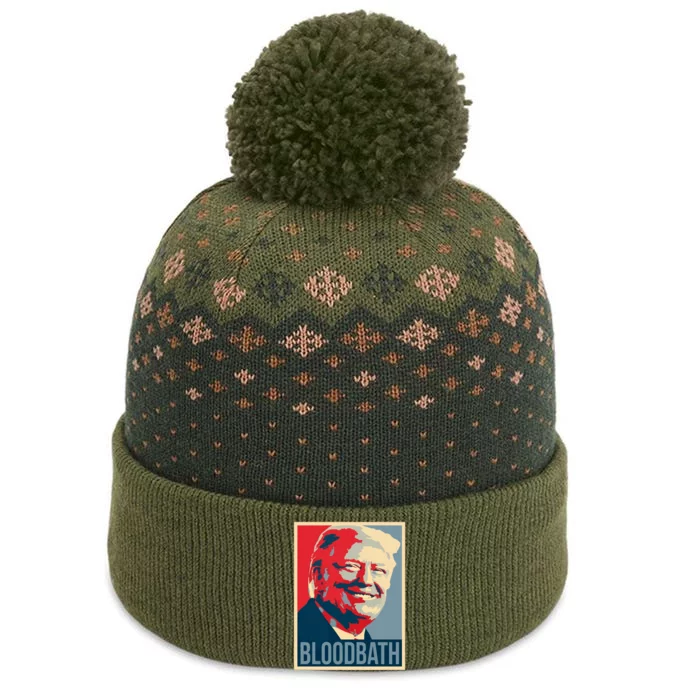 Trump Bloodbath The Baniff Cuffed Pom Beanie