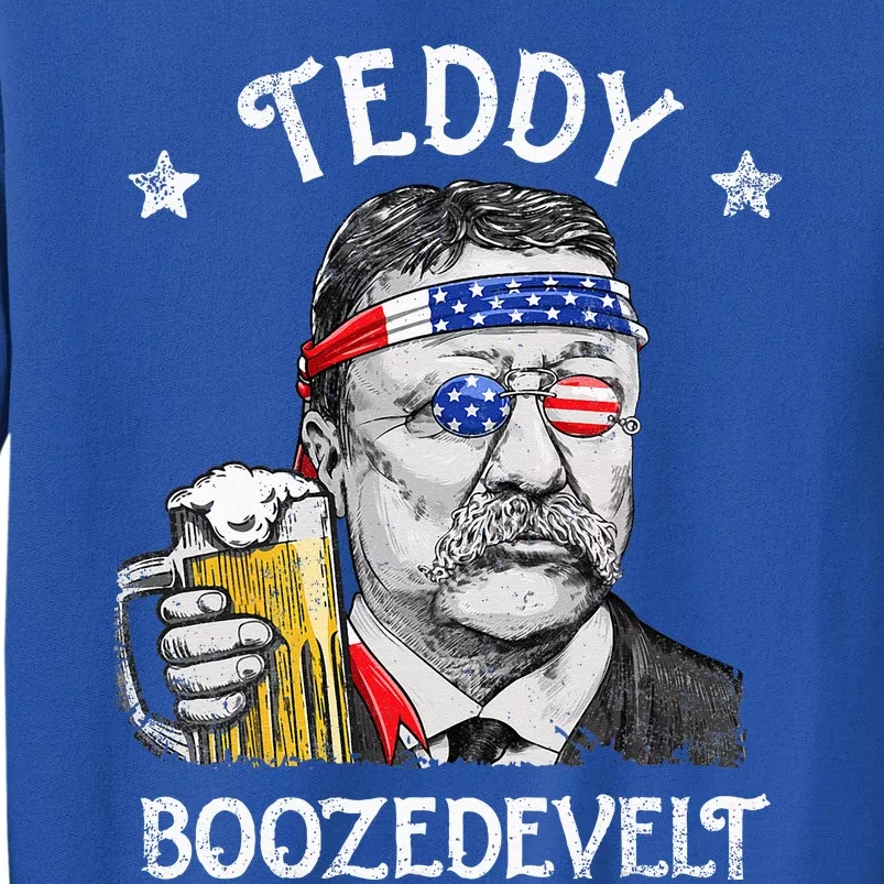 Teddy Boozedevelt Theodore Roosevelt 4th Of July American Tall Sweatshirt