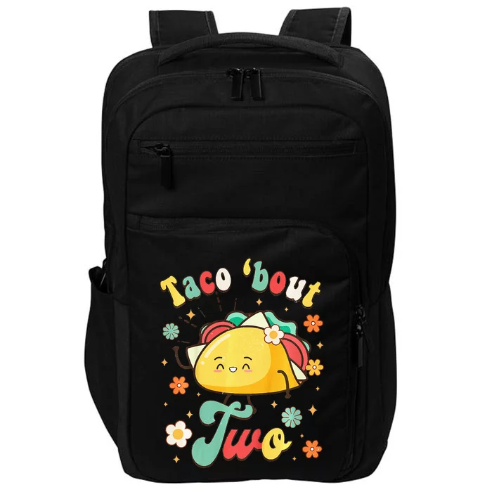 Taco Bout Two Mexican Baby Second Birthday 2nd Bday Fiesta Impact Tech Backpack