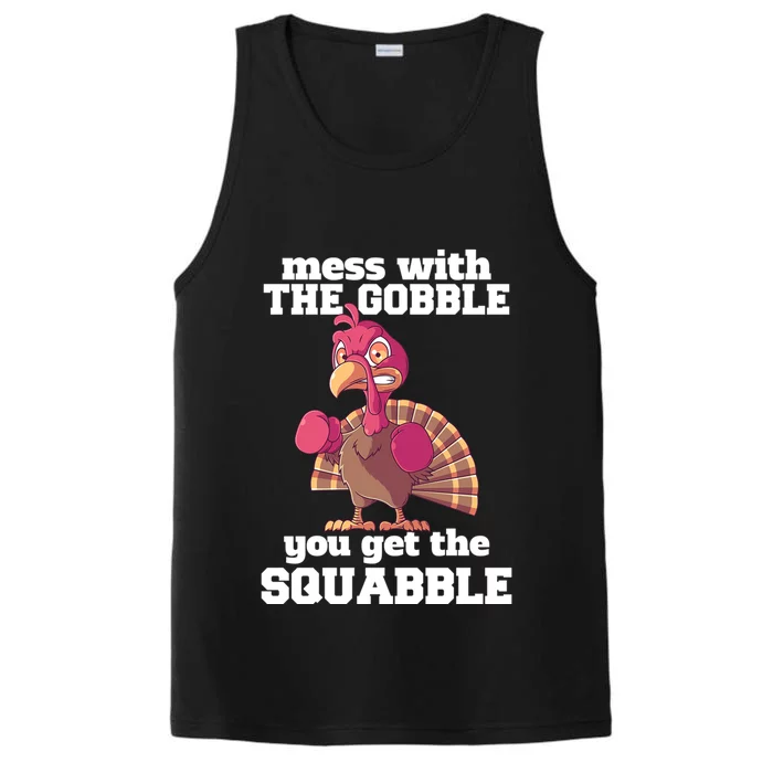 Turkey Boxing Thanksgiving Mma Kickboxing Karate Gobble Cool Gift Performance Tank