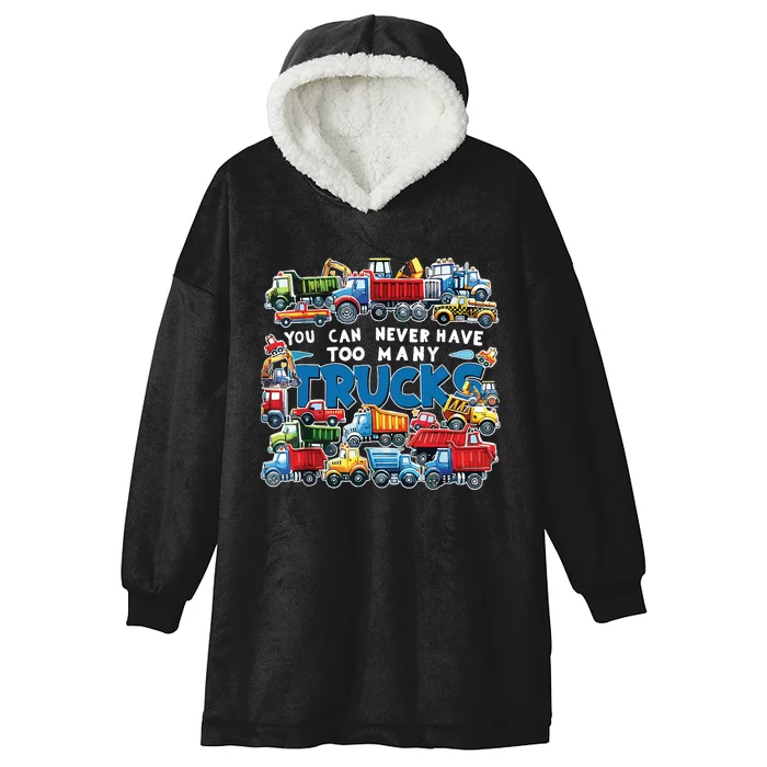 Trucks Boy Hooded Wearable Blanket