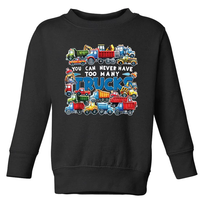 Trucks Boy Toddler Sweatshirt