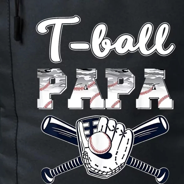 T Ball Tee Ball Papa Baseball Dad Game Day Fathers Day Gift Daily Commute Backpack