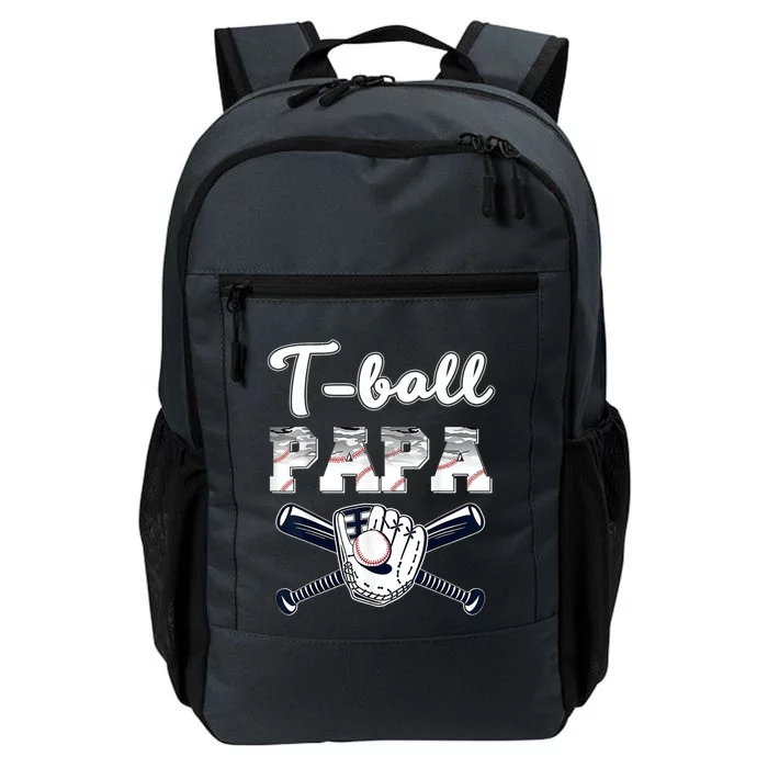 T Ball Tee Ball Papa Baseball Dad Game Day Fathers Day Gift Daily Commute Backpack