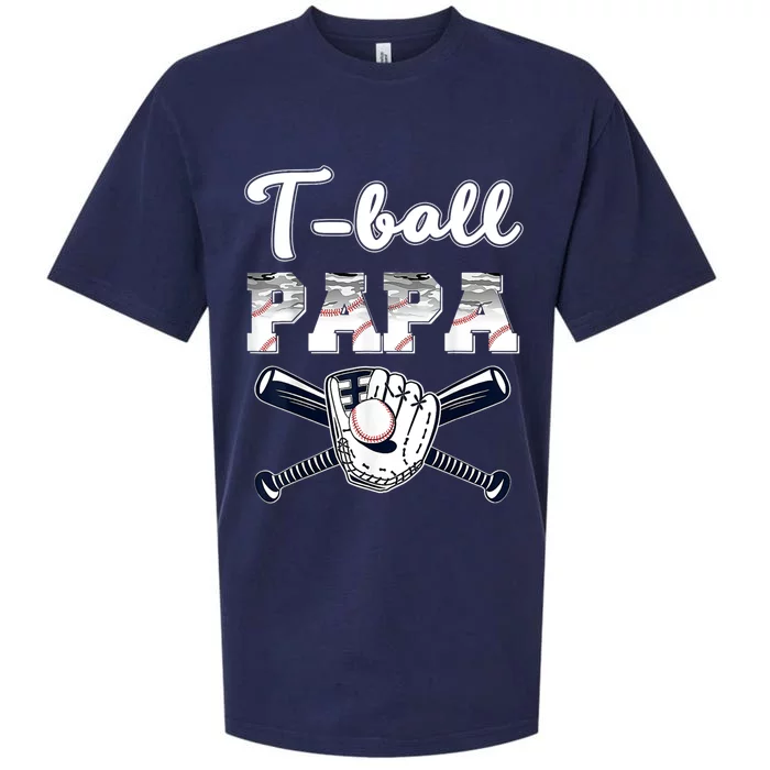 T Ball Tee Ball Papa Baseball Dad Game Day Fathers Day Gift Sueded Cloud Jersey T-Shirt