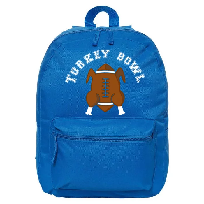 Turkey Bowl Thanksgiving Football Gift 16 in Basic Backpack