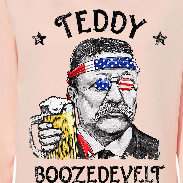 Teddy Boozedevelt Theodore Roosevelt 4th Of July Men Women Womens California Wash Sweatshirt