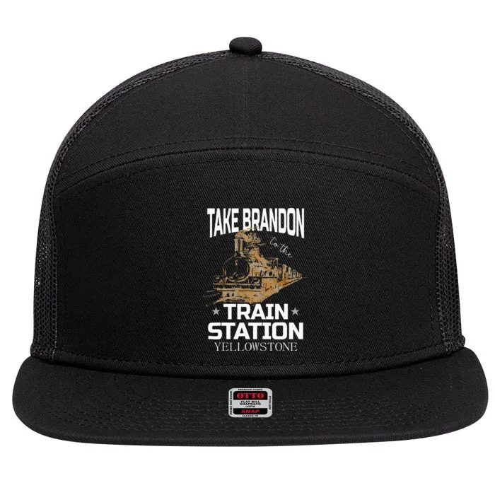 Take Bransdon To The Train Station 7 Panel Mesh Trucker Snapback Hat