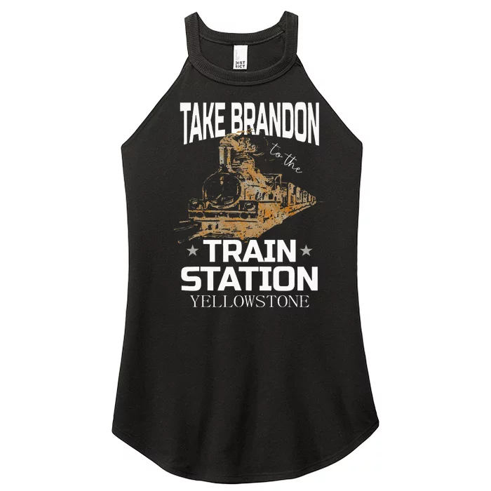 Take Bransdon To The Train Station Women’s Perfect Tri Rocker Tank