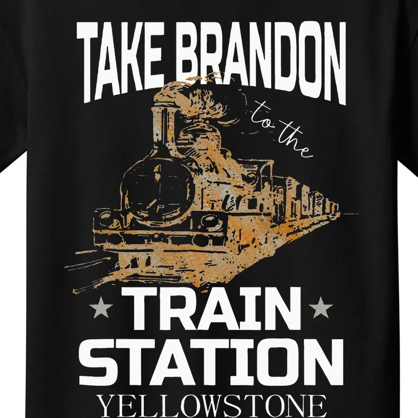 Take Bransdon To The Train Station Kids T-Shirt