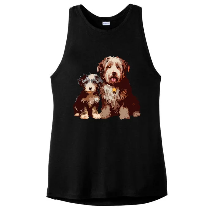 Two Bob Tail Dogs Ladies Tri-Blend Wicking Tank