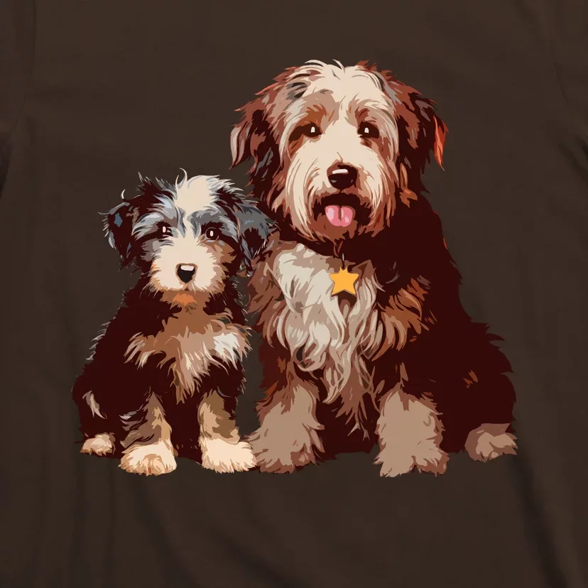 Two Bob Tail Dogs T-Shirt