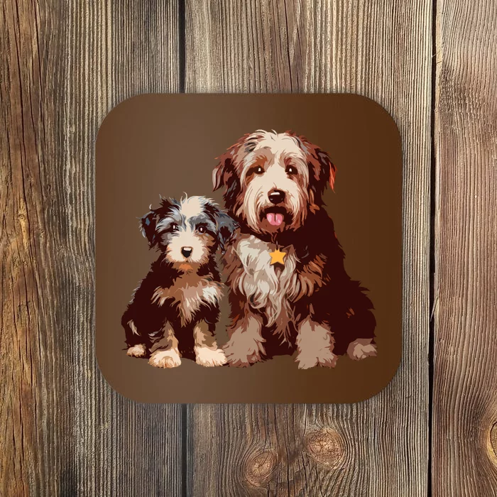 Two Bob Tail Dogs Coaster