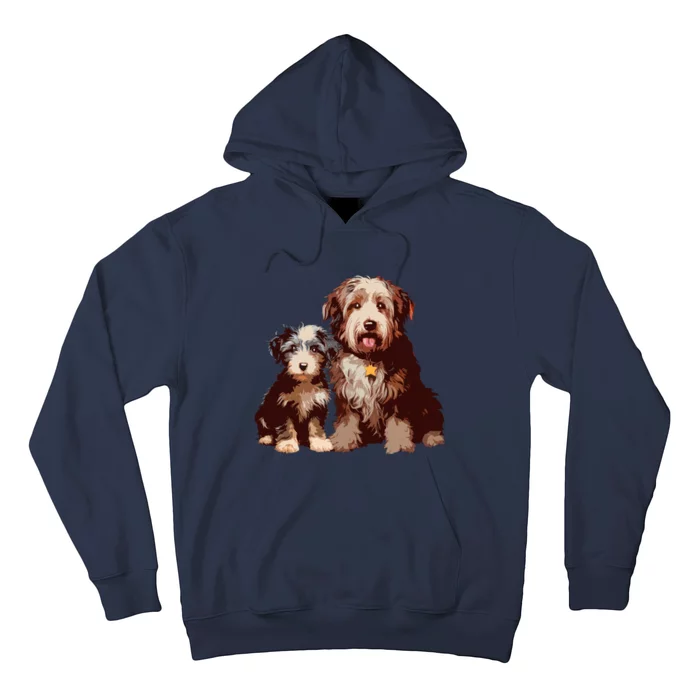 Two Bob Tail Dogs Hoodie