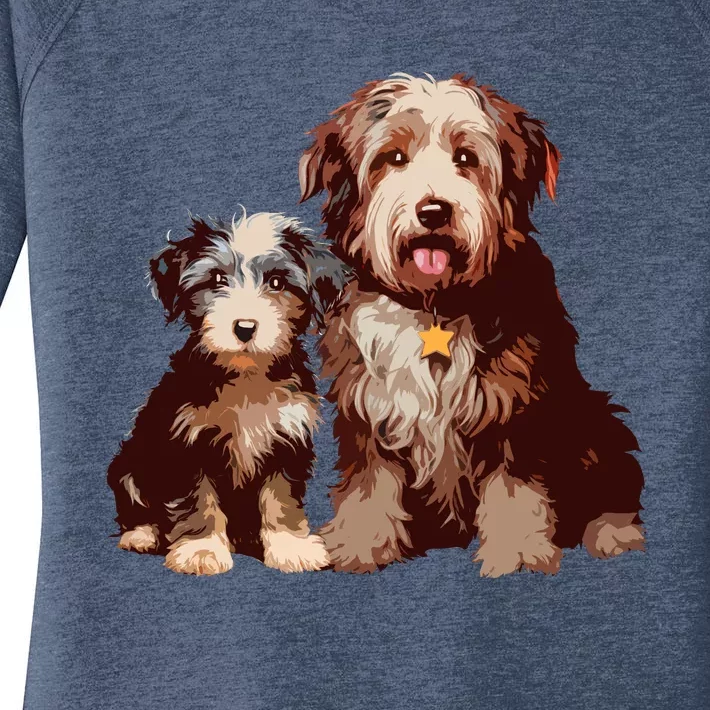 Two Bob Tail Dogs Women's Perfect Tri Tunic Long Sleeve Shirt