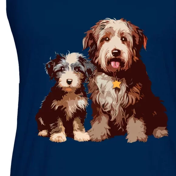 Two Bob Tail Dogs Ladies Essential Flowy Tank