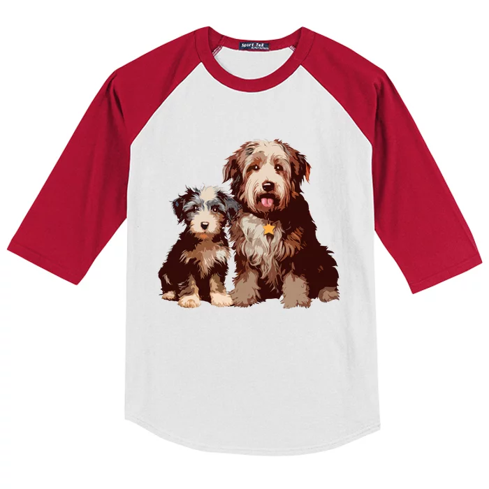 Two Bob Tail Dogs Kids Colorblock Raglan Jersey