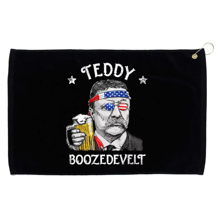 Teddy Boozedevelt Theodore Roosevelt 4th Of July American Grommeted Golf Towel