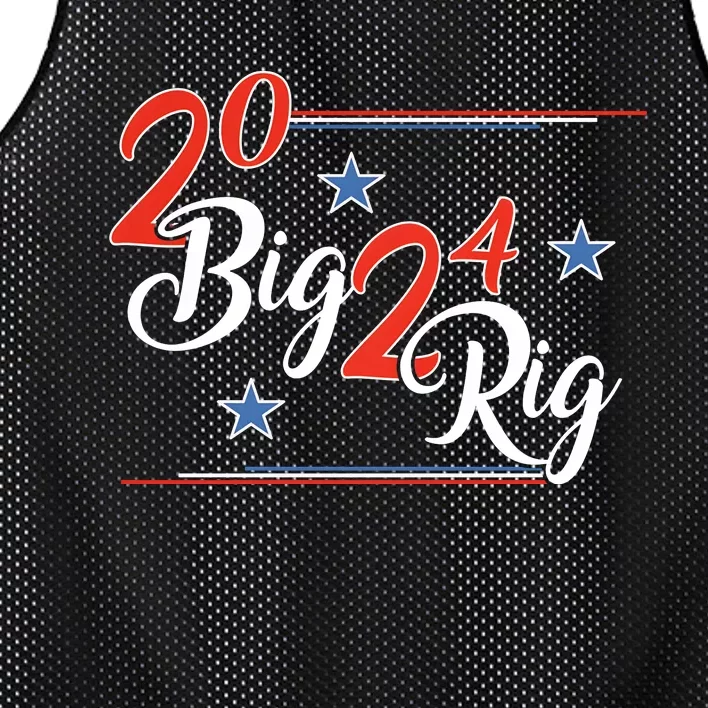 Too Big To Rig 2024 Donald Trump Support President Patriotic Mesh Reversible Basketball Jersey Tank