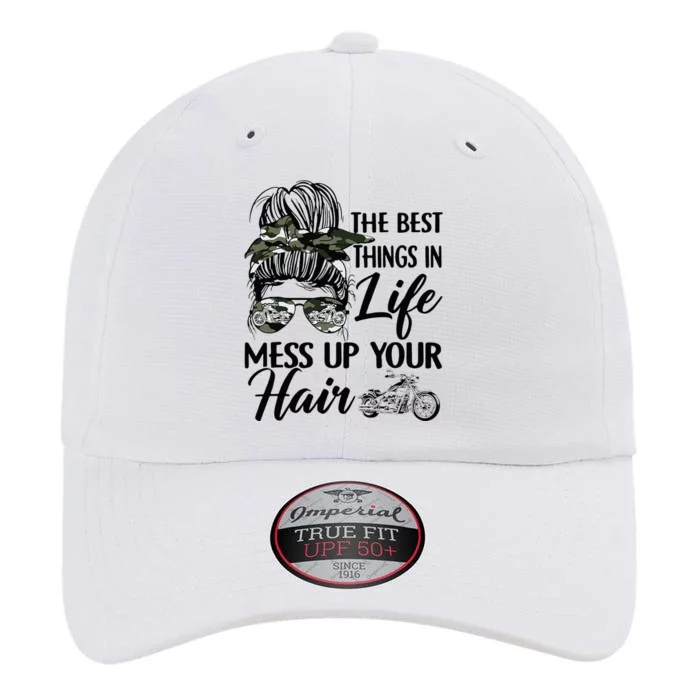 The Best Things In Life Mess Up Your Hair Motorcycle Women The Original Performance Cap