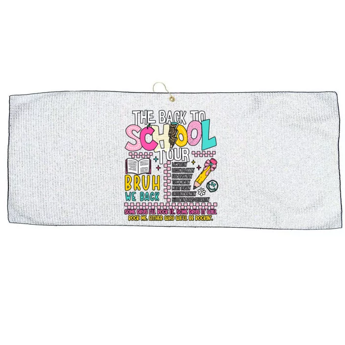 The Back To School Bruh We Back Large Microfiber Waffle Golf Towel