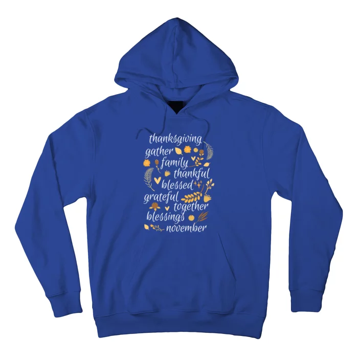 Thankful Blessings Thanksgiving Dinner Family Feast Time Gift Hoodie