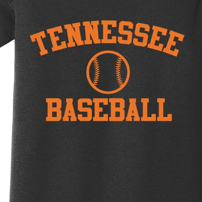 Tennessee Baseball Baby Bodysuit