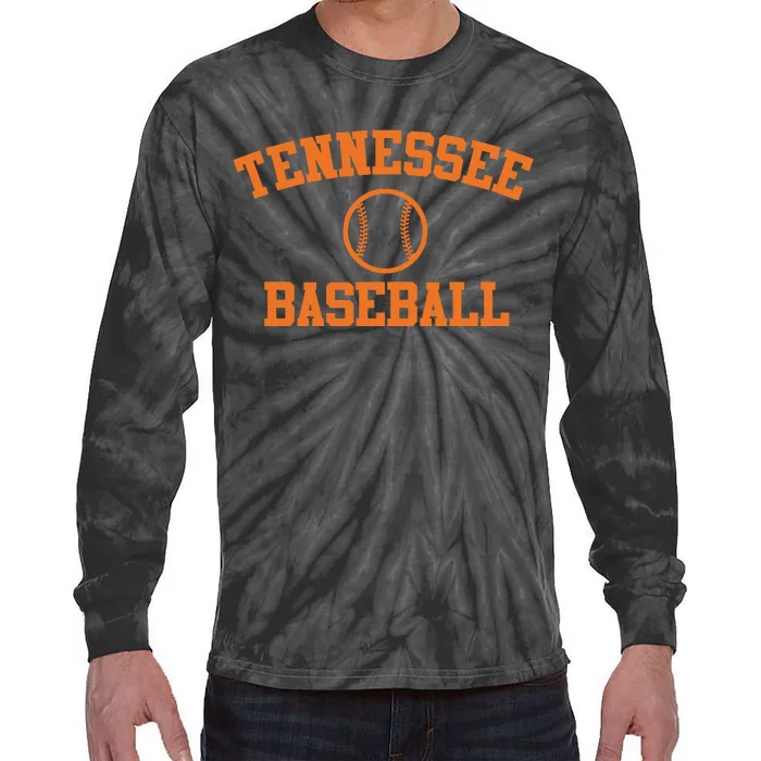 Tennessee Baseball Tie-Dye Long Sleeve Shirt